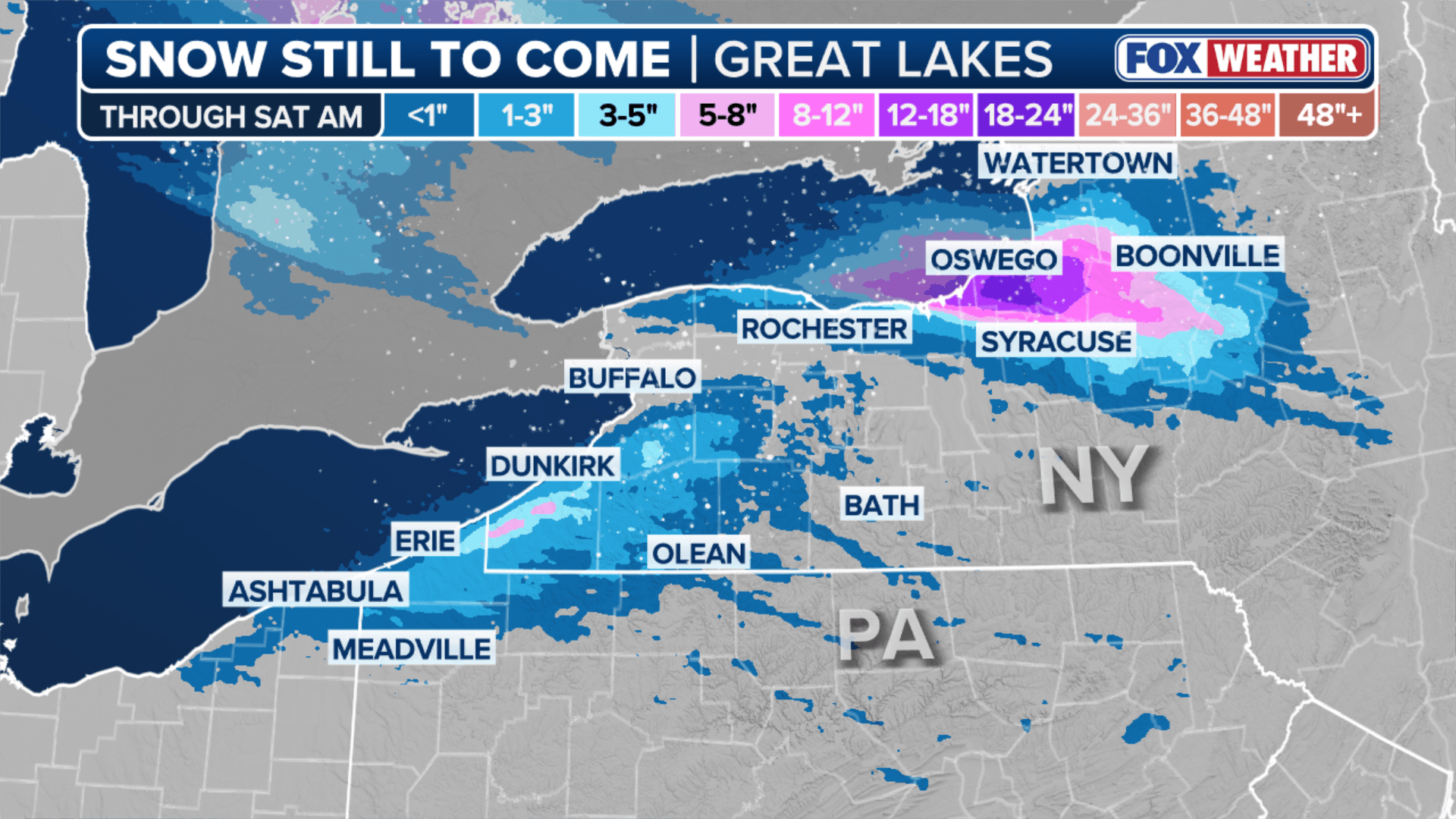 Lakeeffect snow to blast Great Lakes again for third time in 2 weeks